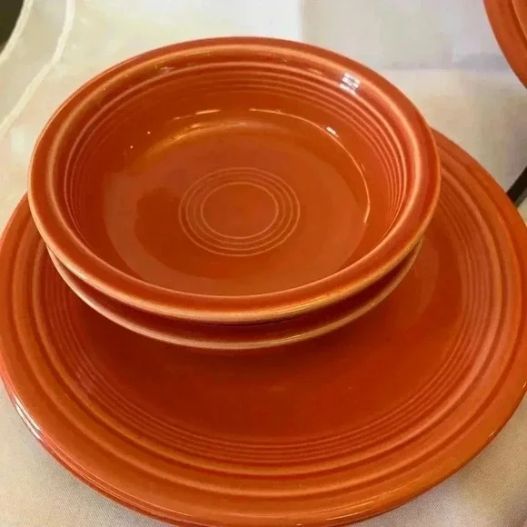 Vintage Homer Laughlin Multicolor Fiestaware China Set of 11 - Picture 5 of 9